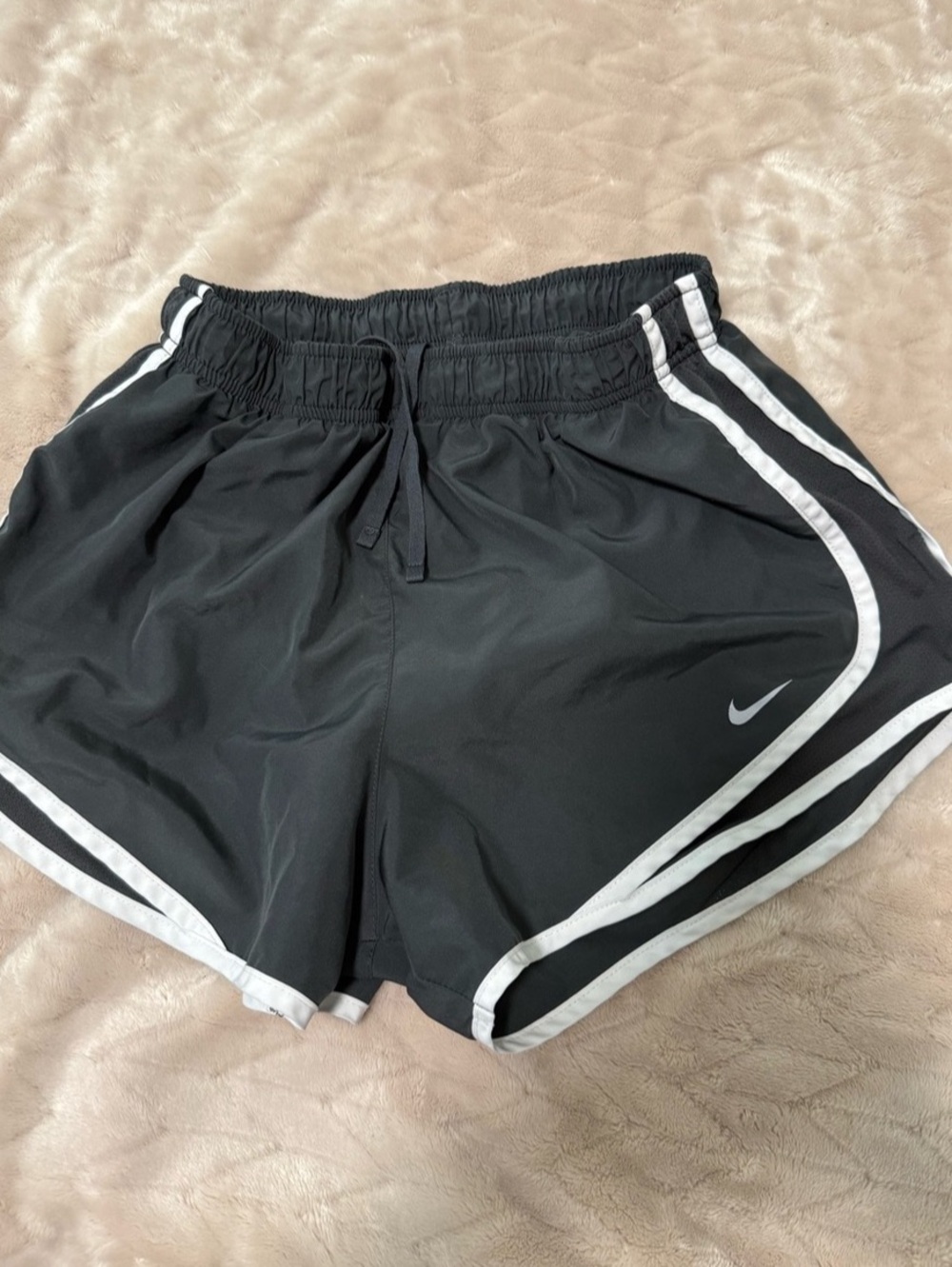 Nike Tempo Running Shorts in Black & White